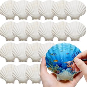 Ashenby 4"-5" 30 PCS Large Scallop Shells for Crafts, 1.76 pounds