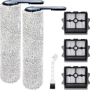 Aldernest Floor ONE Stretch S6 Roller Brush and Filters for Tineco Floor ONE Stretch S6/Swtich S6/S7 Stretch/S9 Artist/i5 Stretch /i6 Stretch Wet Dry