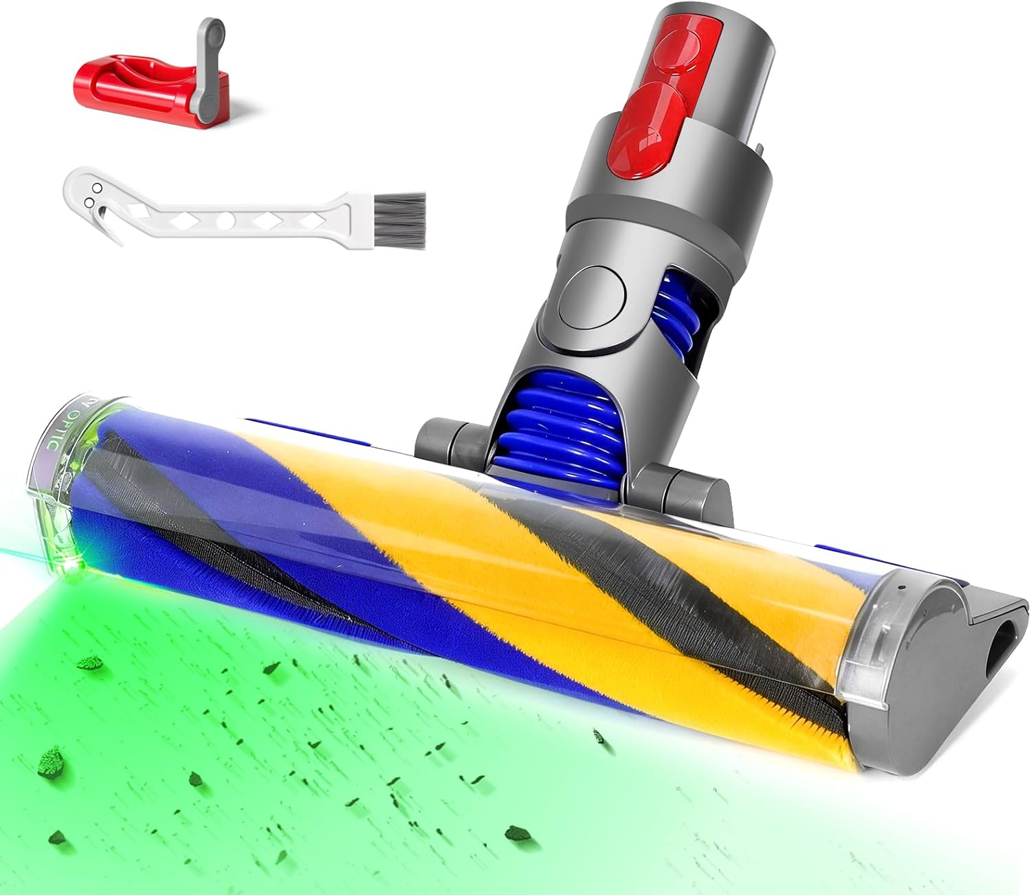 Barleyfield V15 Optic Fluffy Cleaner Head Compatible with Dyson V8 V10 V11 V15