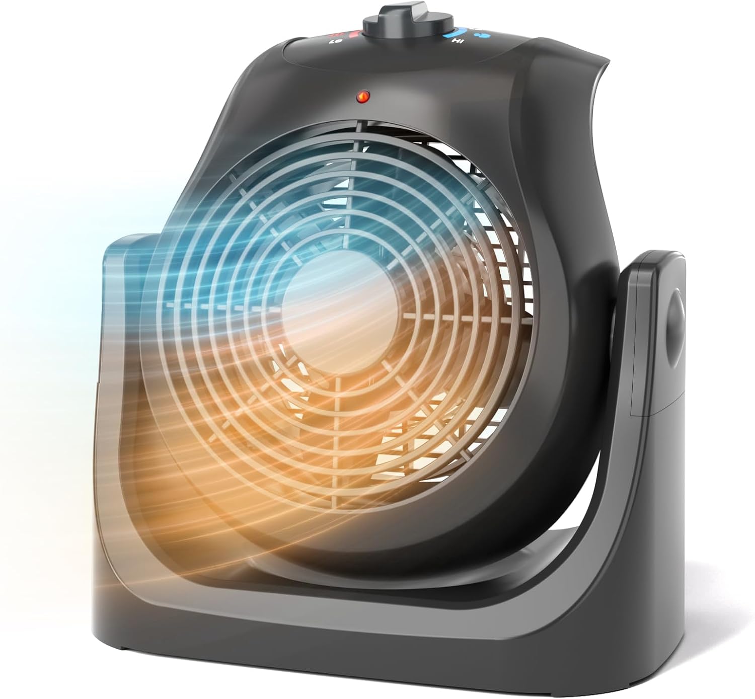 Aldernest 2 in 1 Heater and Fan Combo, Portable Heating and Cooling Fan, Black