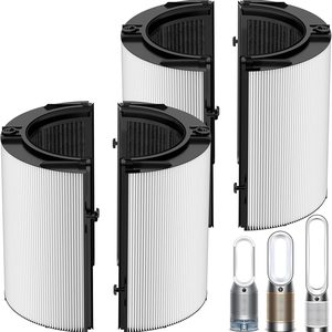 Aldernest 360°Combi Glass Hepa+Carbon Filter Replacement for Dyson TP10 Air Puri-fier, 2 Count