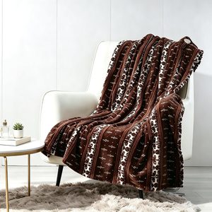 Ashenby Electric Heated Blanket, Super Cozy 2-Layer Flannel Heated Throw, Throw(50"x60"), Light Moose Pattern