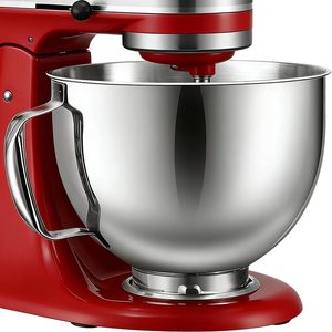 Birchmont 5QT Stainless Steel Mixer Bowl for KitchenAid Tilt Head Stand Mixer, For KitchenAid 4.5-5 Quart Mixer, Silver
