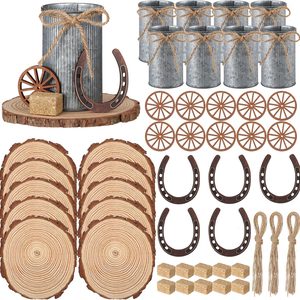 Birchmont 50 Pcs Western Party Decorations, 2.8 Inch, Silver, 3.7 pounds