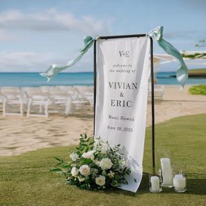 Aldernest Adjustable Sign Holder, Heavy‑Duty Easel Stand, Wedding Sign Stand forWedding, Black