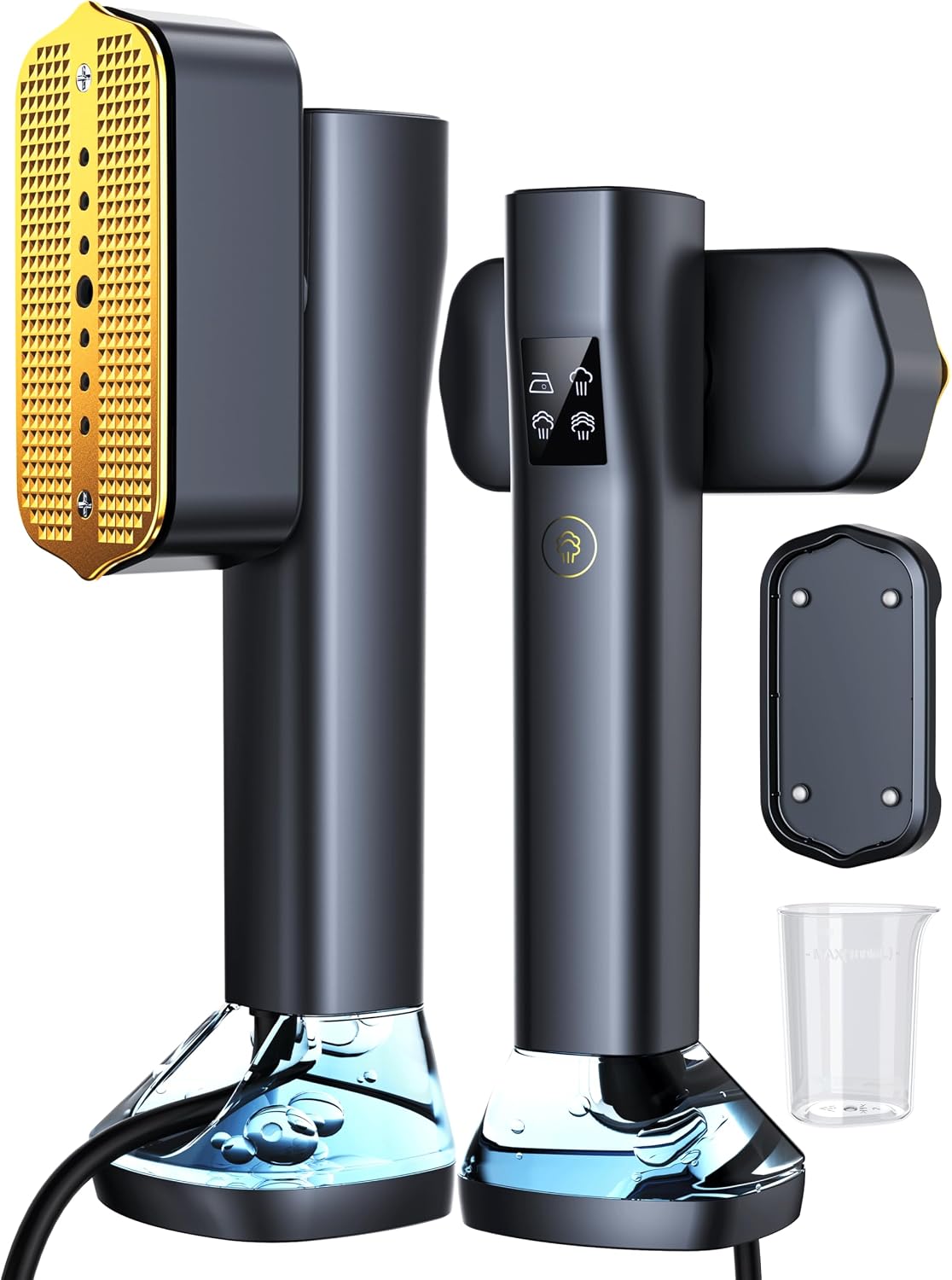 Birchmont Steamer for Clothes, Portable Handheld Garment Steamer, 200ml Capacity, Black&Golden