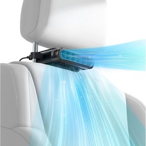Aldernest Car Seat Fan with Dual Airflow for Back Cooling & Baby Rear Facing, Mini, Black