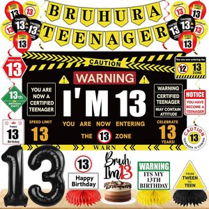 Tanglewick 13th Birthday Decorations for Boys Girls, Teenager Party Supplies, 25
