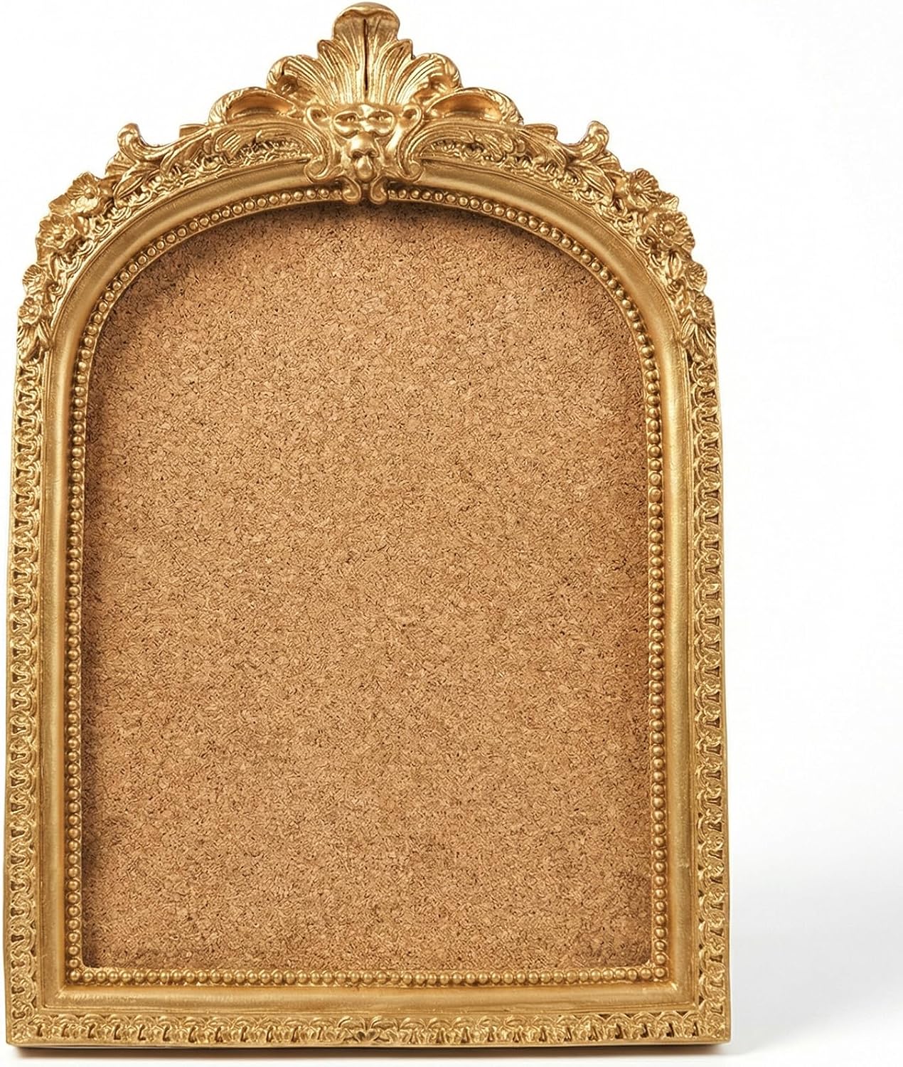 Ashenby 5 x 7 Inch Vintage Pin Display Frame, Decorative Framed Pin Board, Gold
