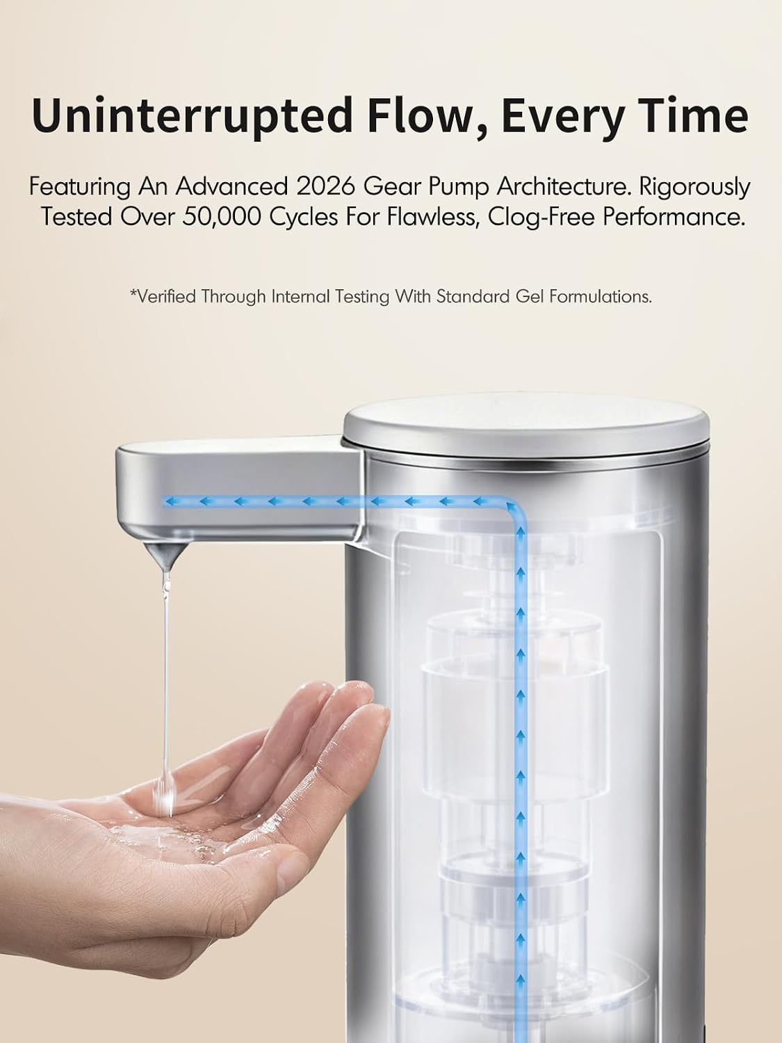 Aldernest Automatic Liquid Soap Dispenser Touchless: Stainless Steel Hand Soap Dispenser Auto - Free Touch Electric Soap Dispenser Rechargeable with