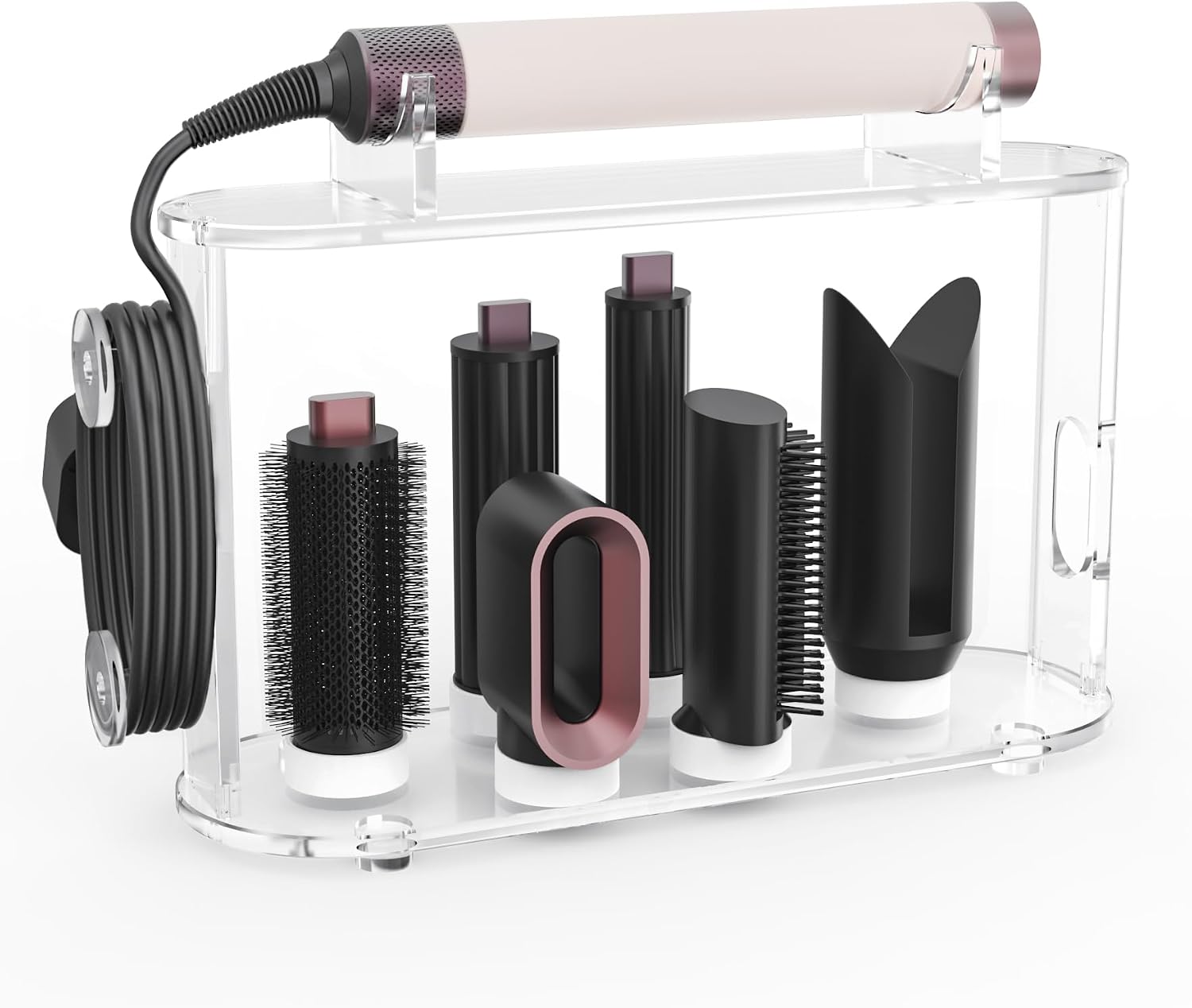 Ashenby Acrylic Storage Holder Compatible with All Dyson Airwrap Styler Accessories, 2.5 pounds