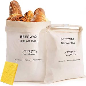 Aldernest Beeswax Bread Bag for Sourdough Homemade Bread Bags, Reusable Food Storage, X-Large
