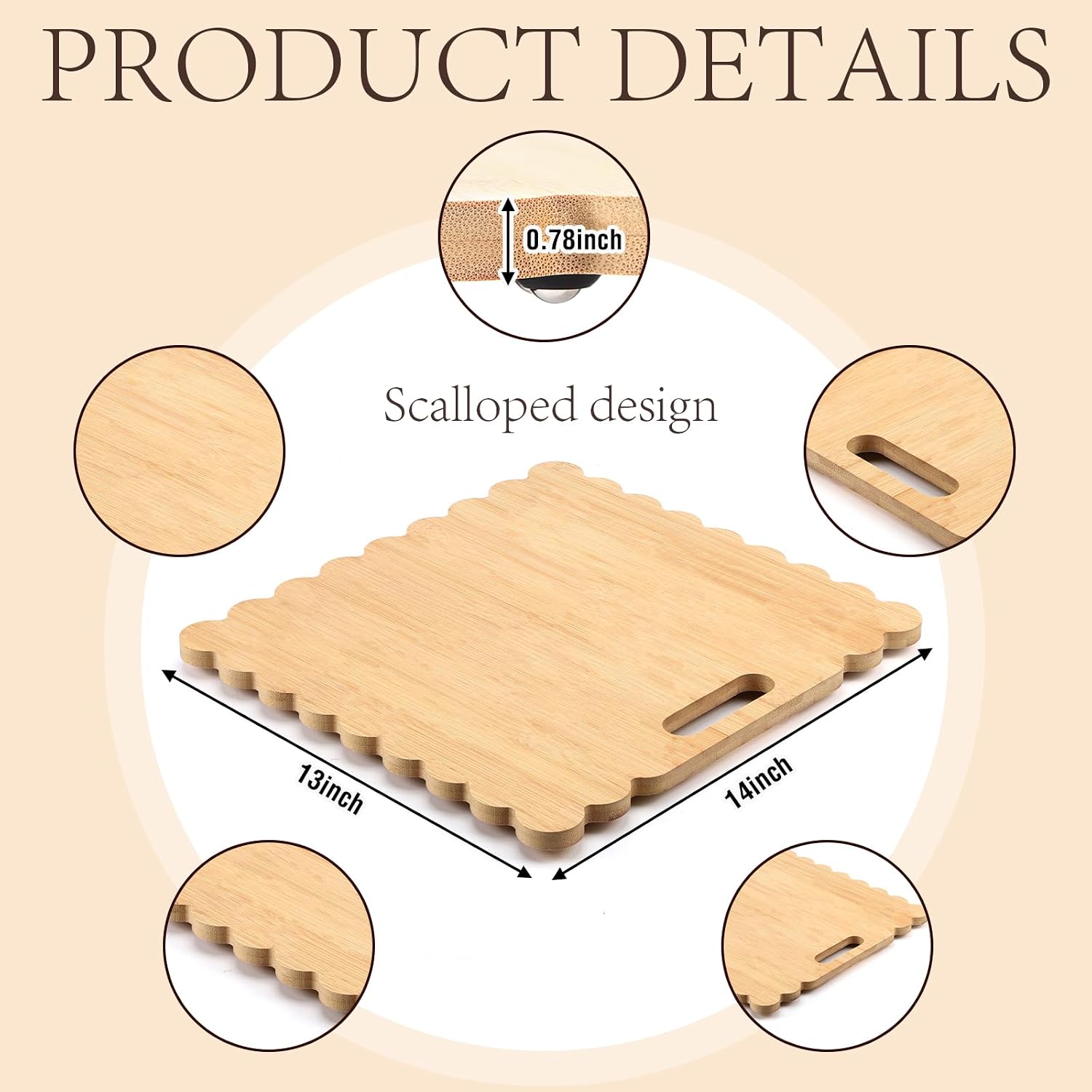 Aldernest 1 Pcs 13 x 14 Inch Bamboo Sliding Tray for Coffee Maker, Wood Tone