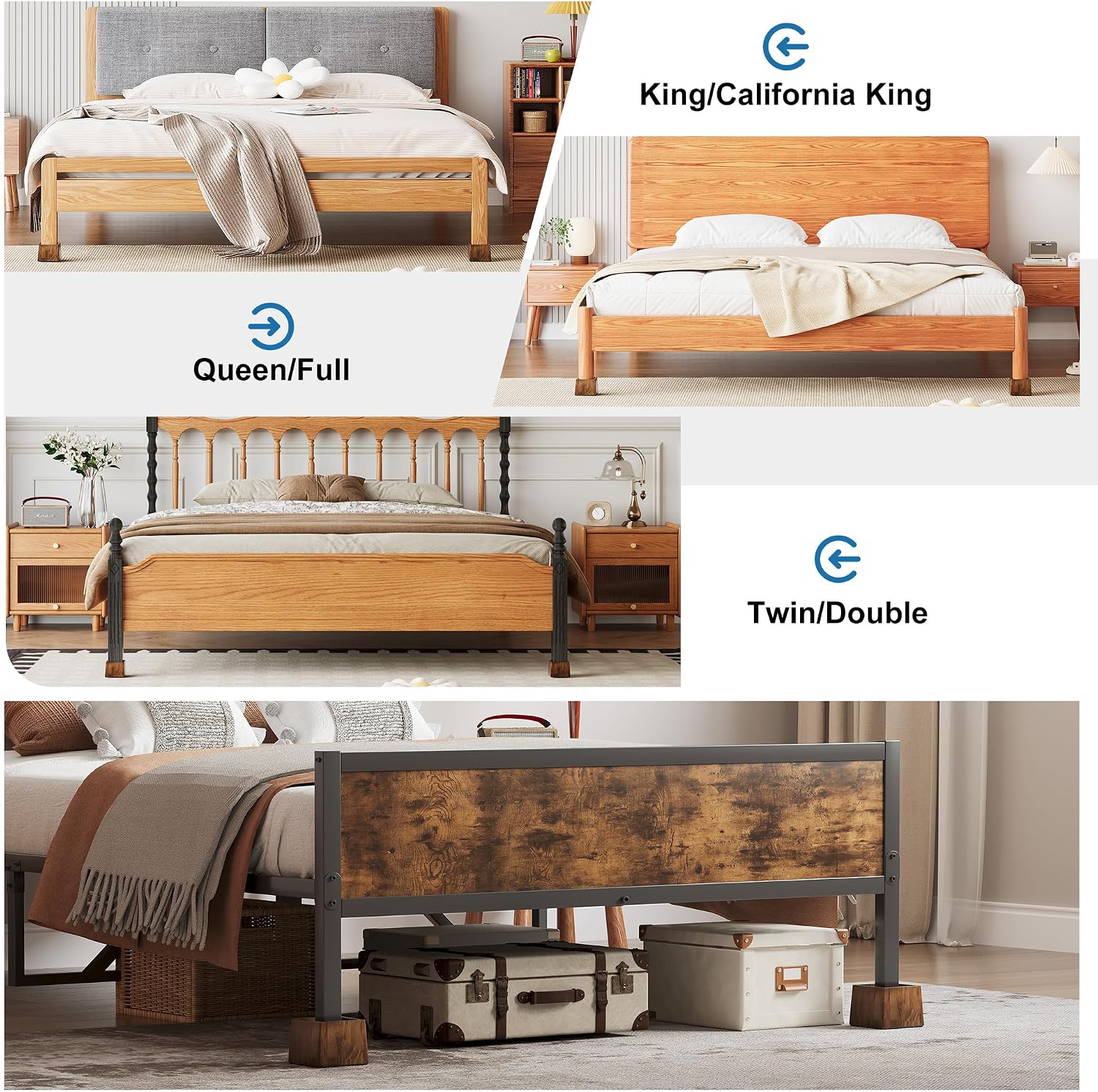 Aldernest Bed Risers 3 inch Heavy Duty, Elevate Height 2 inch, 3.91 pounds