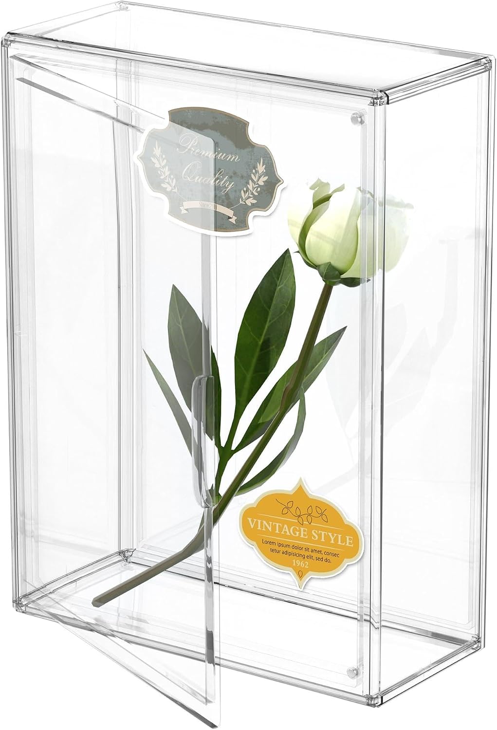 Ashenby 11 x 15 Shadow Box Frame Display Case with Magnetic Door, Clear