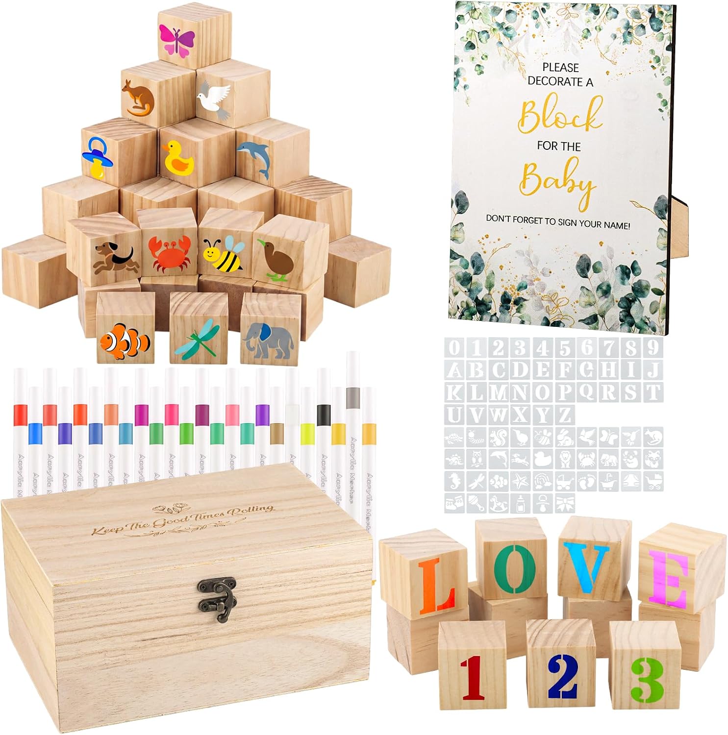 Aldernest 150Pcs Baby Shower Games Kit, 3.6 pounds
