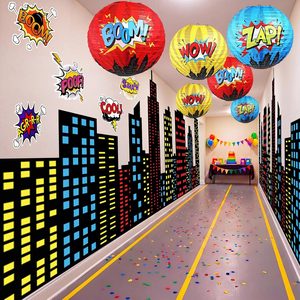 Rowanmere 20 Pcs Large Hero Themed Birthday Party Decorations