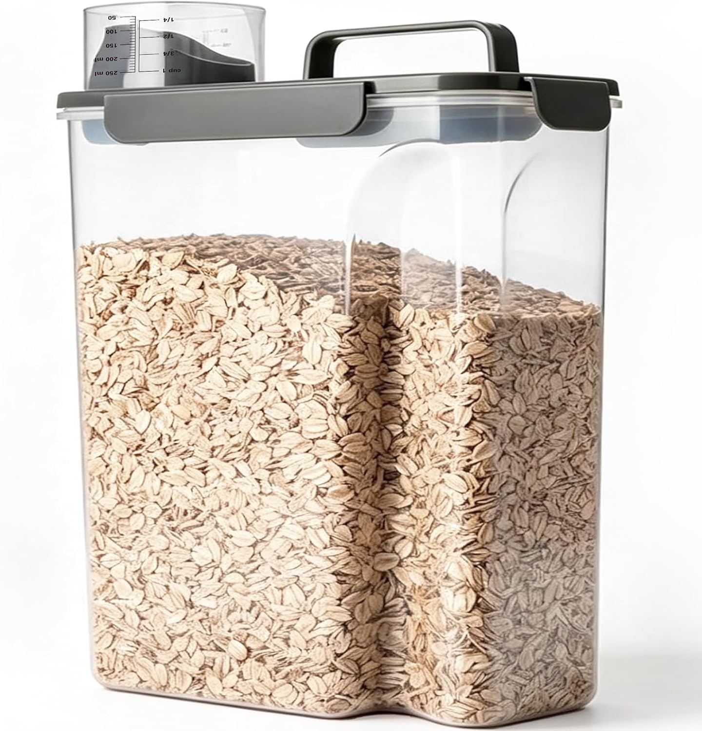 Aldernest Rice Storage Containers, 20 LB Rice dispenser with Pouring Spout Large Bin for Flour, 10 Count