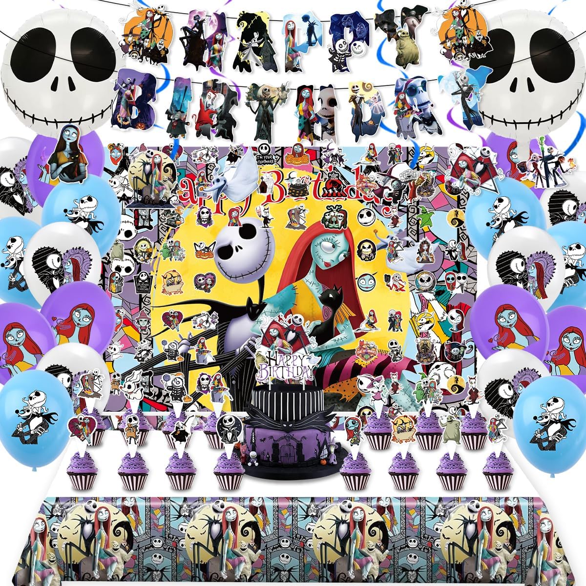Ashenby 164PCS Birthday Party Decorations, Grey