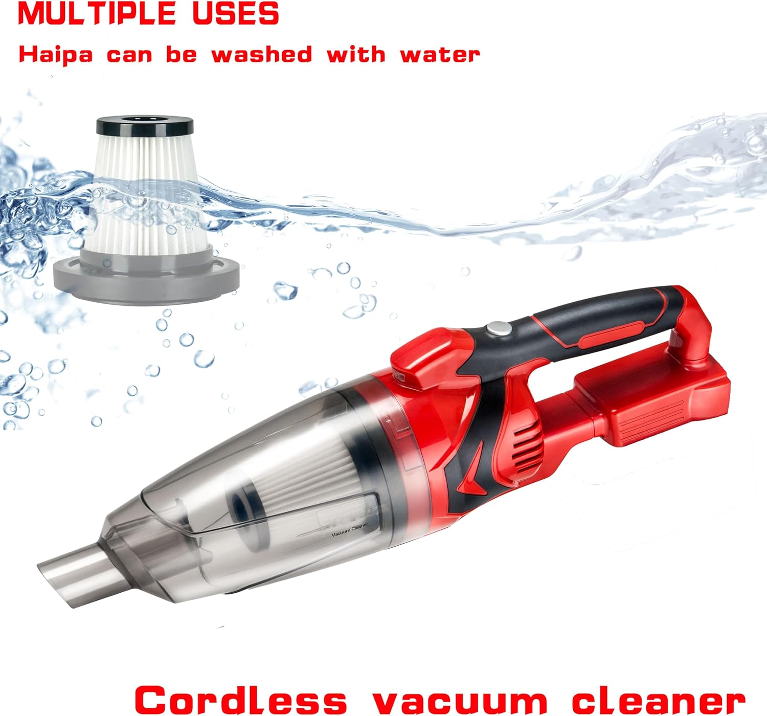 Copperlyn Ironfist Cordless Vacuum Cleaner Compatible with Milwaukee M18 Battery - Handheld Wet Dry Vac for Hard Floor, Carpet, Car, Pet Hair