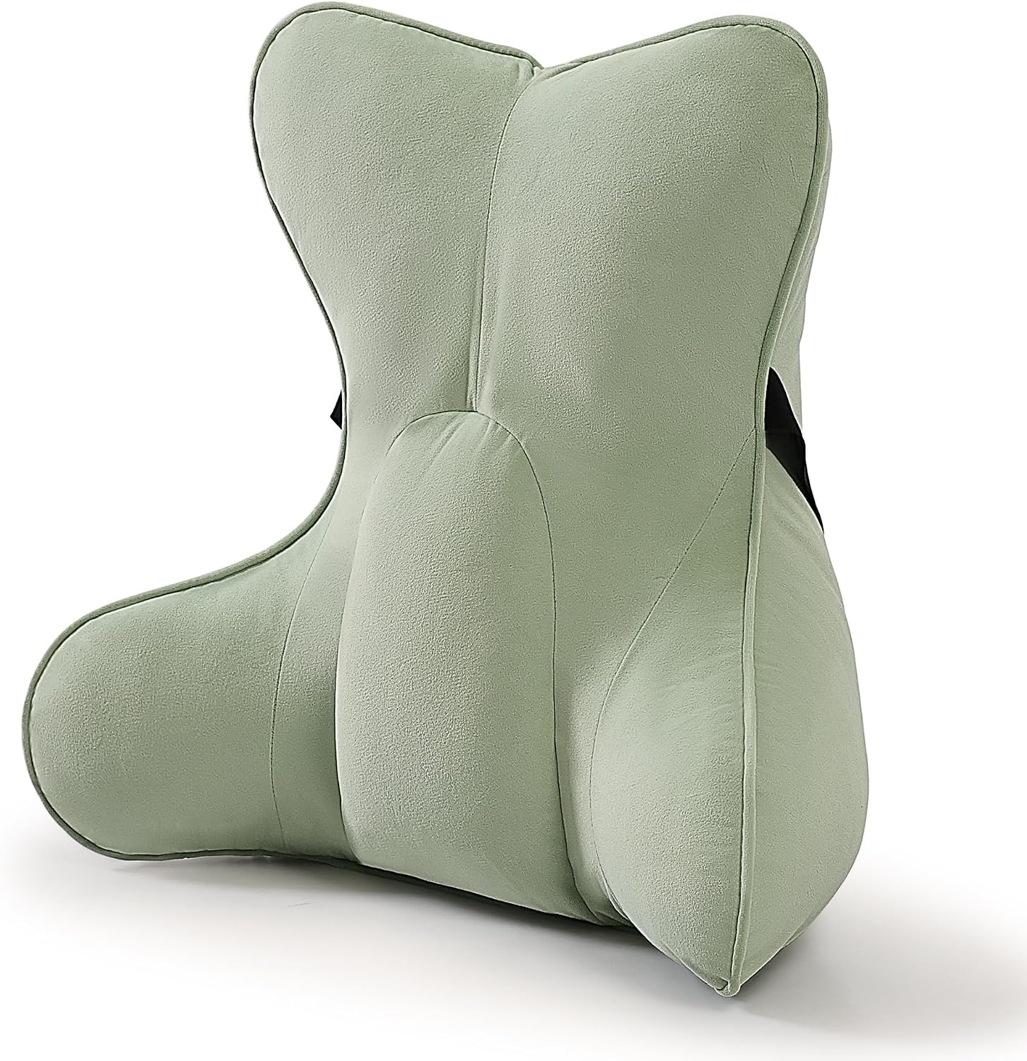 Aldernest Back Pillow for Bed Sitting Up, Lumbar Support Pillow for Reading, 16.5", Celadon Green