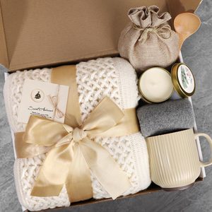 VelloHome Get Well Soon Gifts Baskets for Women, 50x70, Deep Ivory