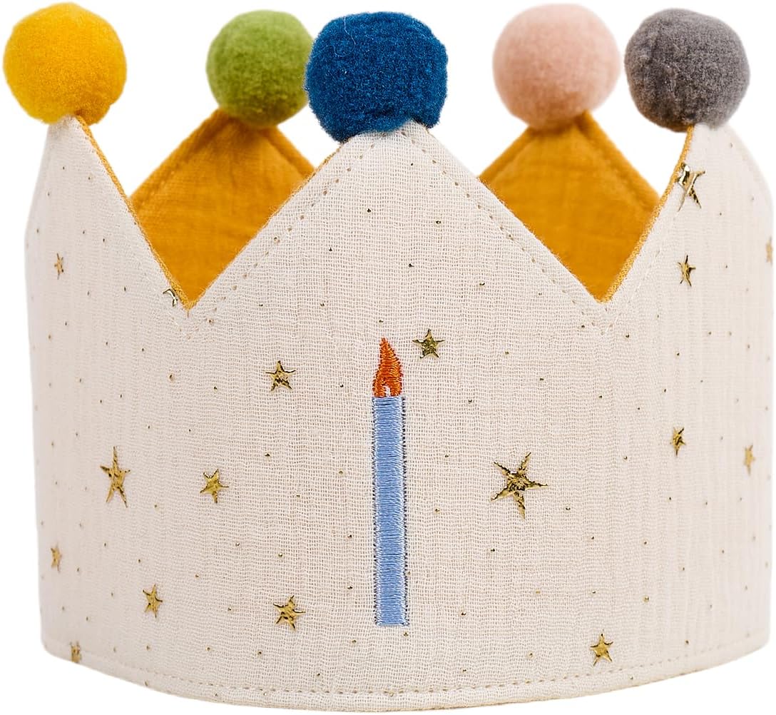 Rowanmere 1st Birthday Crown Cute Personalized Baby Boy Girl First Headband Hat