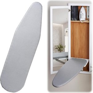 Brackenly 12" x up to 43" Ironing Board Cover for Wall, Gray, 5 ounces