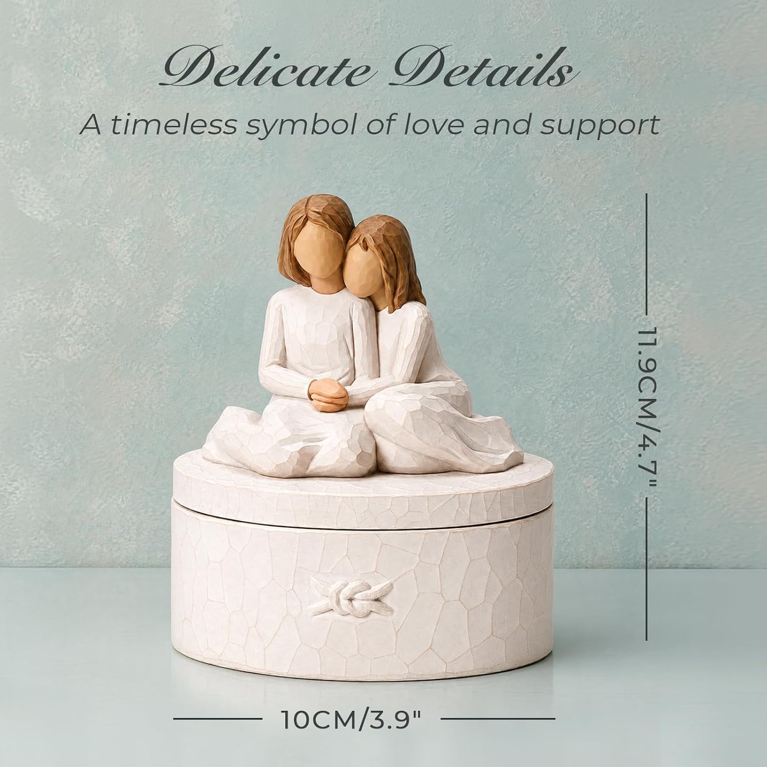 Barleyfield Sister Gifts from Sister, Forever Bond Keepsake Box, Cream