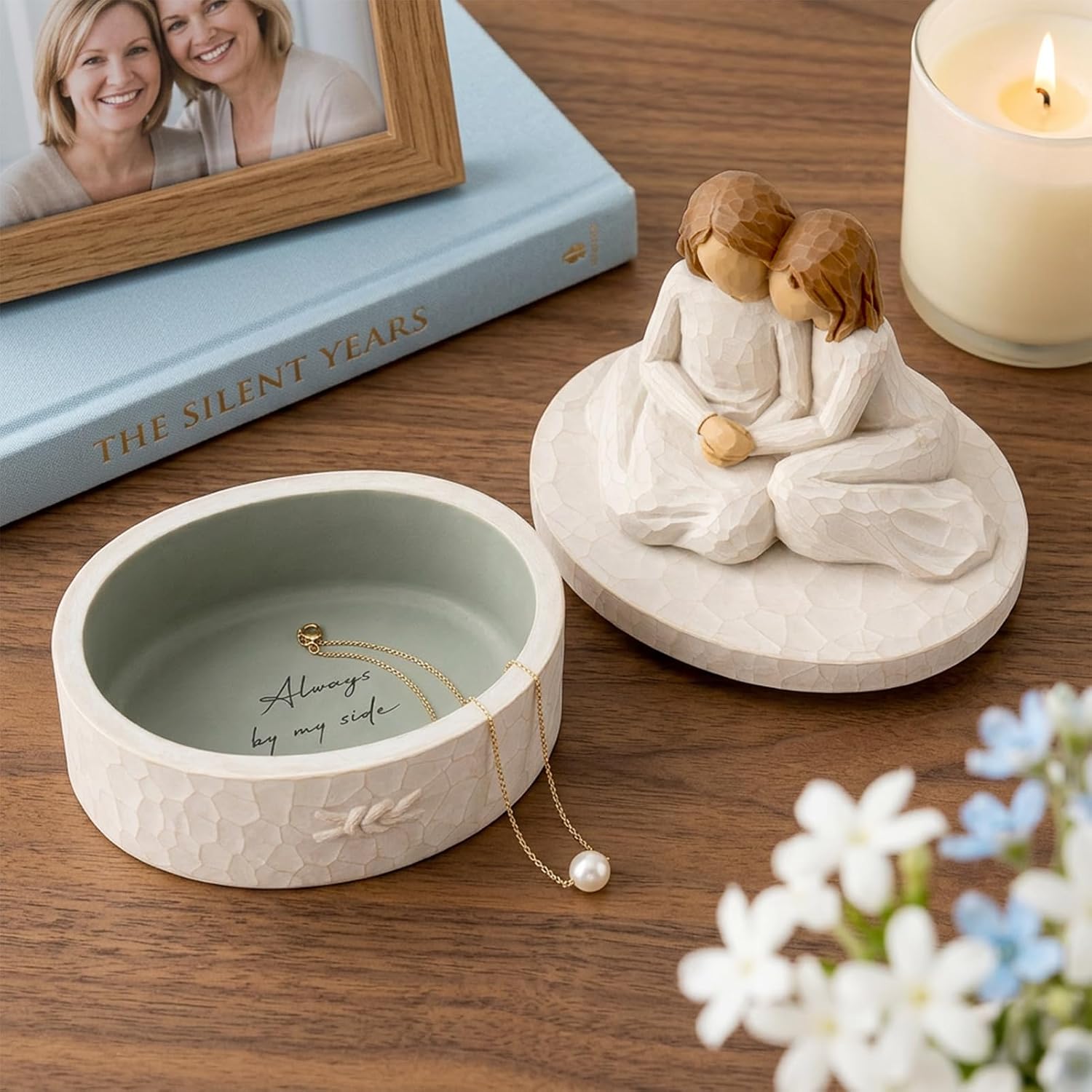 Barleyfield Sister Gifts from Sister, Forever Bond Keepsake Box, Cream