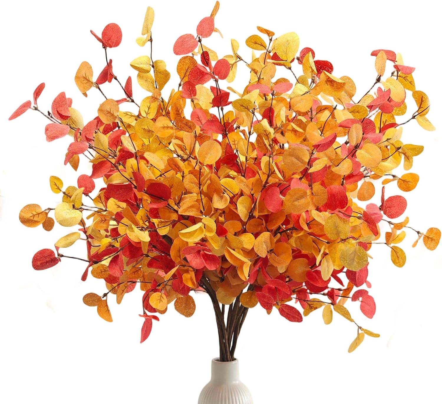 Ashenby Fall Decor, Artificial Eucalyptus Stems, 12 Pcs | 27.5