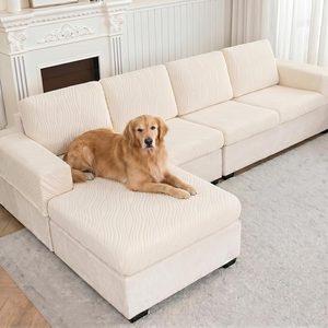 Ashenby Couch Cushion Cover Sectional Couch Covers for Sofa Chaise Couch Cushion Cover L Shaped Couch Cover Sofa Seat Cover Stretch Sofa Slipcovers