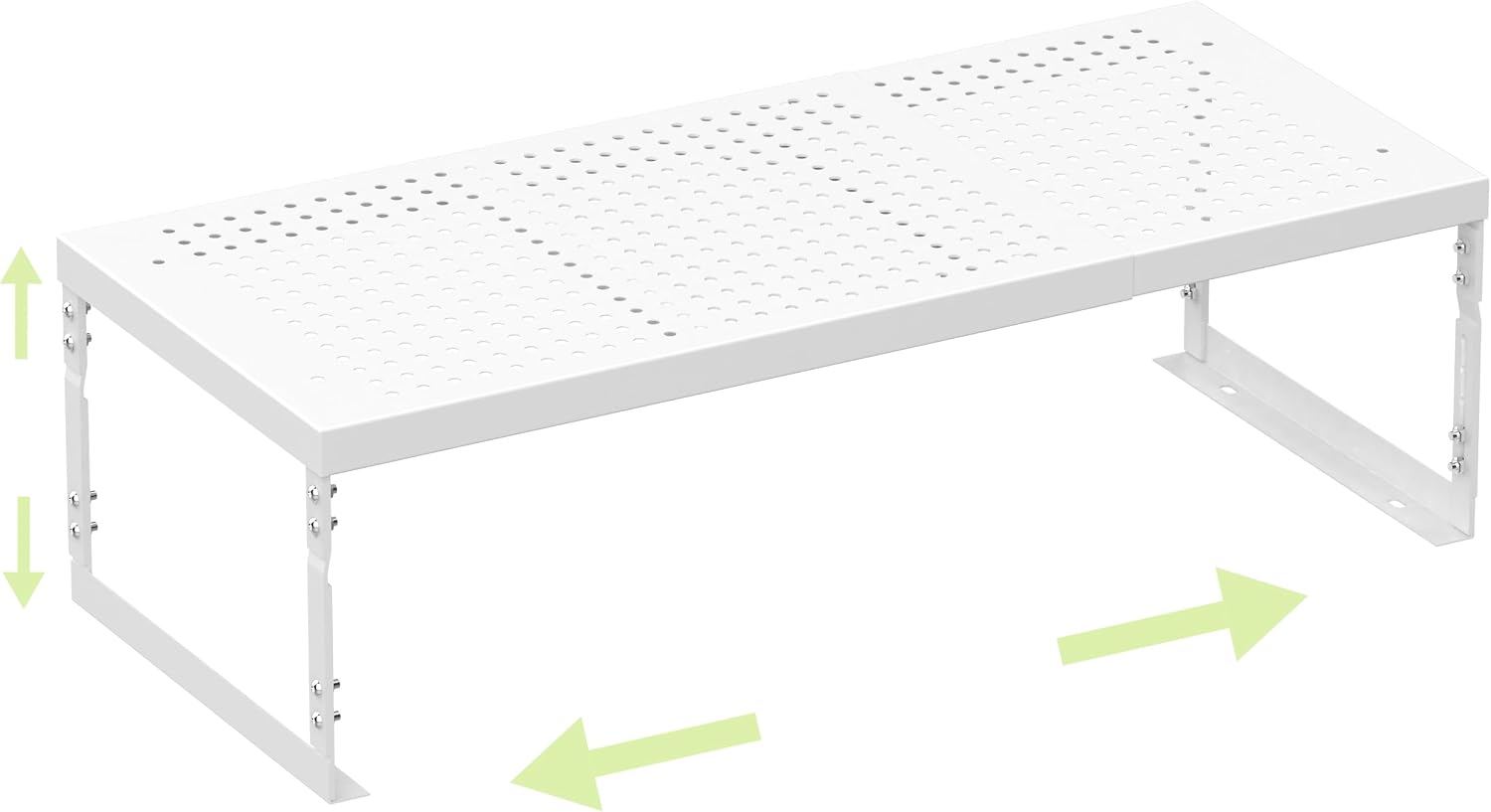 Ashenby Adjustable Expandable Metal Storage Shelf, 3.7 pounds, Medium
