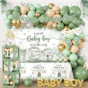 VelloHome Baby Boy Shower Decorations, Green
