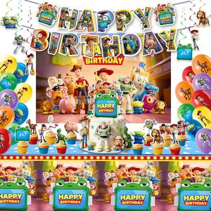 Aldernest Toy Theme Story Party Supplies, Cute Birthday Party Decorations Include Happy Birthday Banner, 51