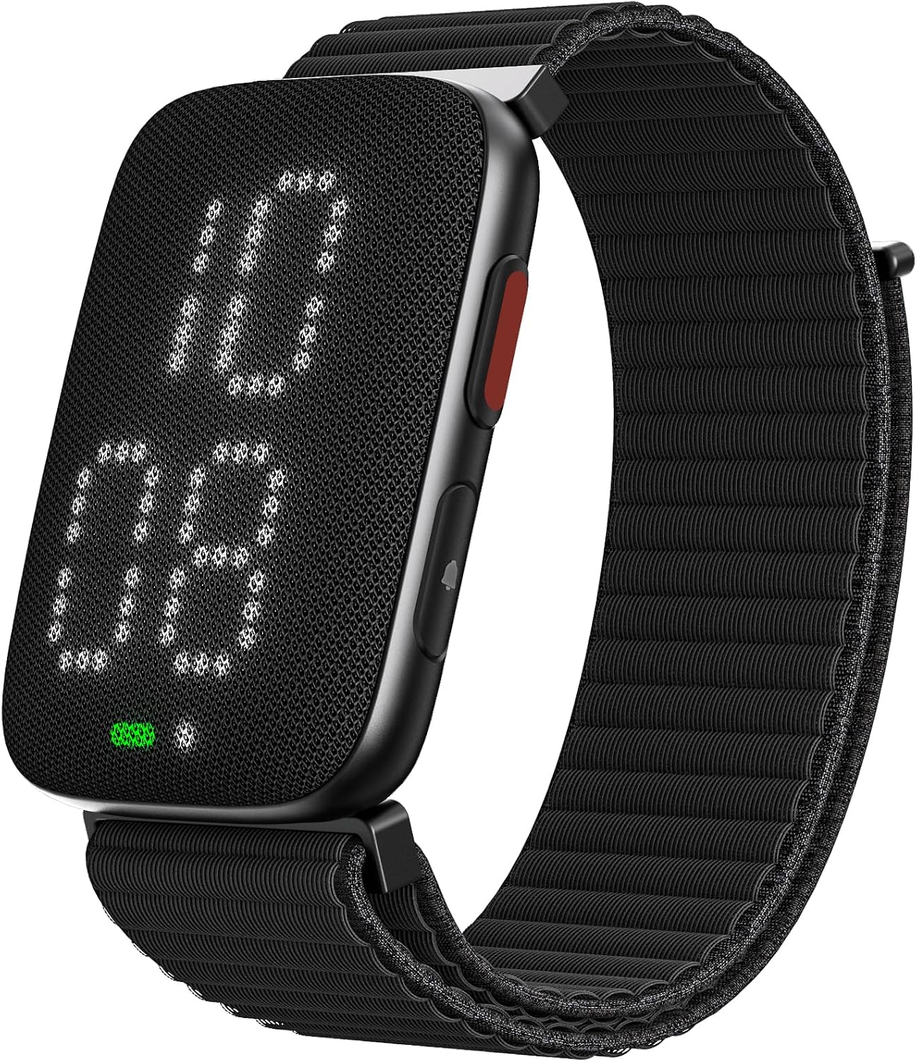 Aldernest Vibrating Alarm Clock Watch, Comfort Wake-Up Alarm Wristband, 1.5 ounces, Small, Black