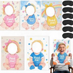 Barleyfield 6 Set Blindfolded Feed Me Baby Shower Games, 10.5 ounces