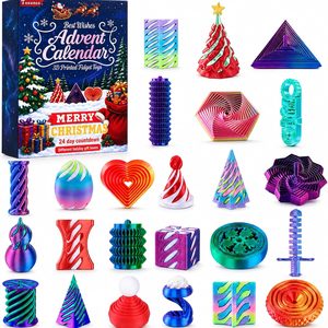 Aldernest Advent Calendar 2026 Christmas 24 Days Countdown Mini 3D Printed Fidget Toy