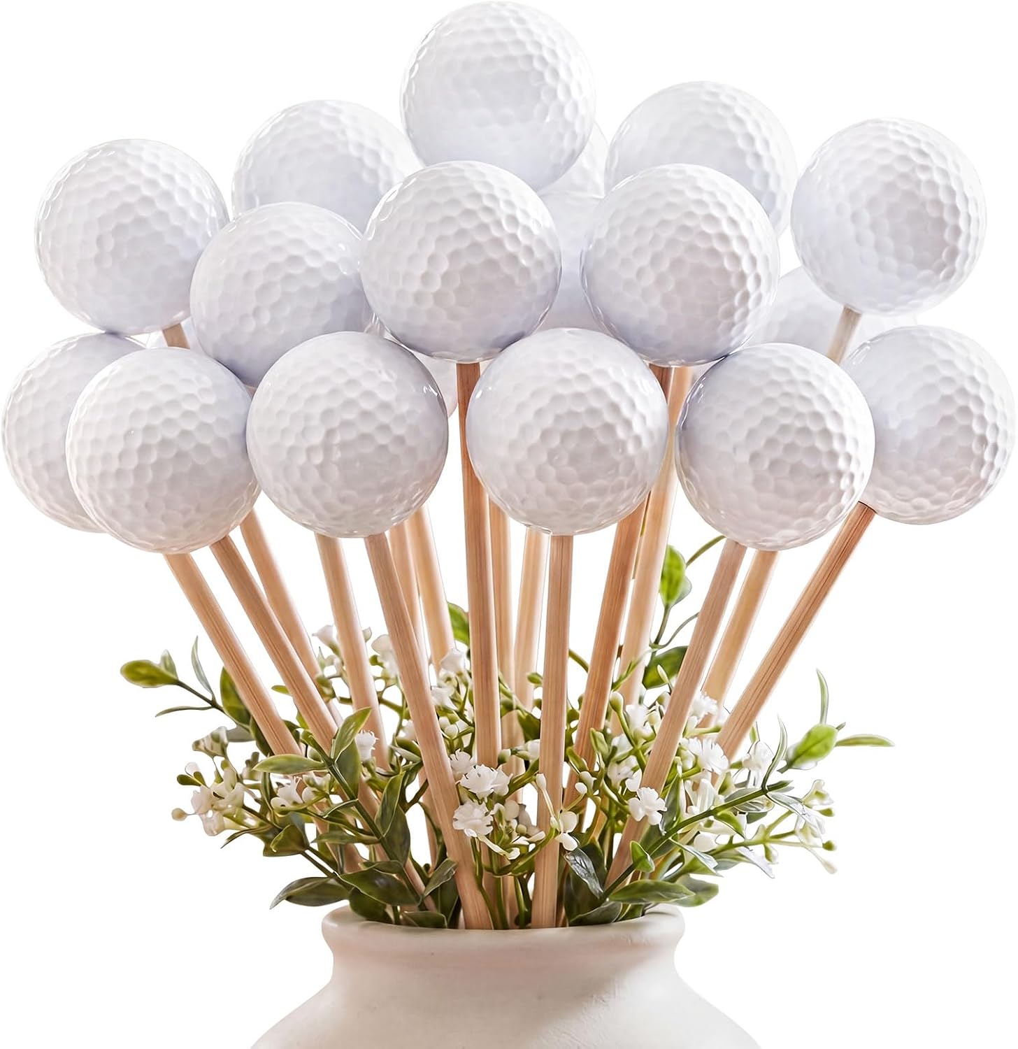 Aldernest 24 Pcs Golf Centerpiece Sticks Party Picks, 11.5 ounces