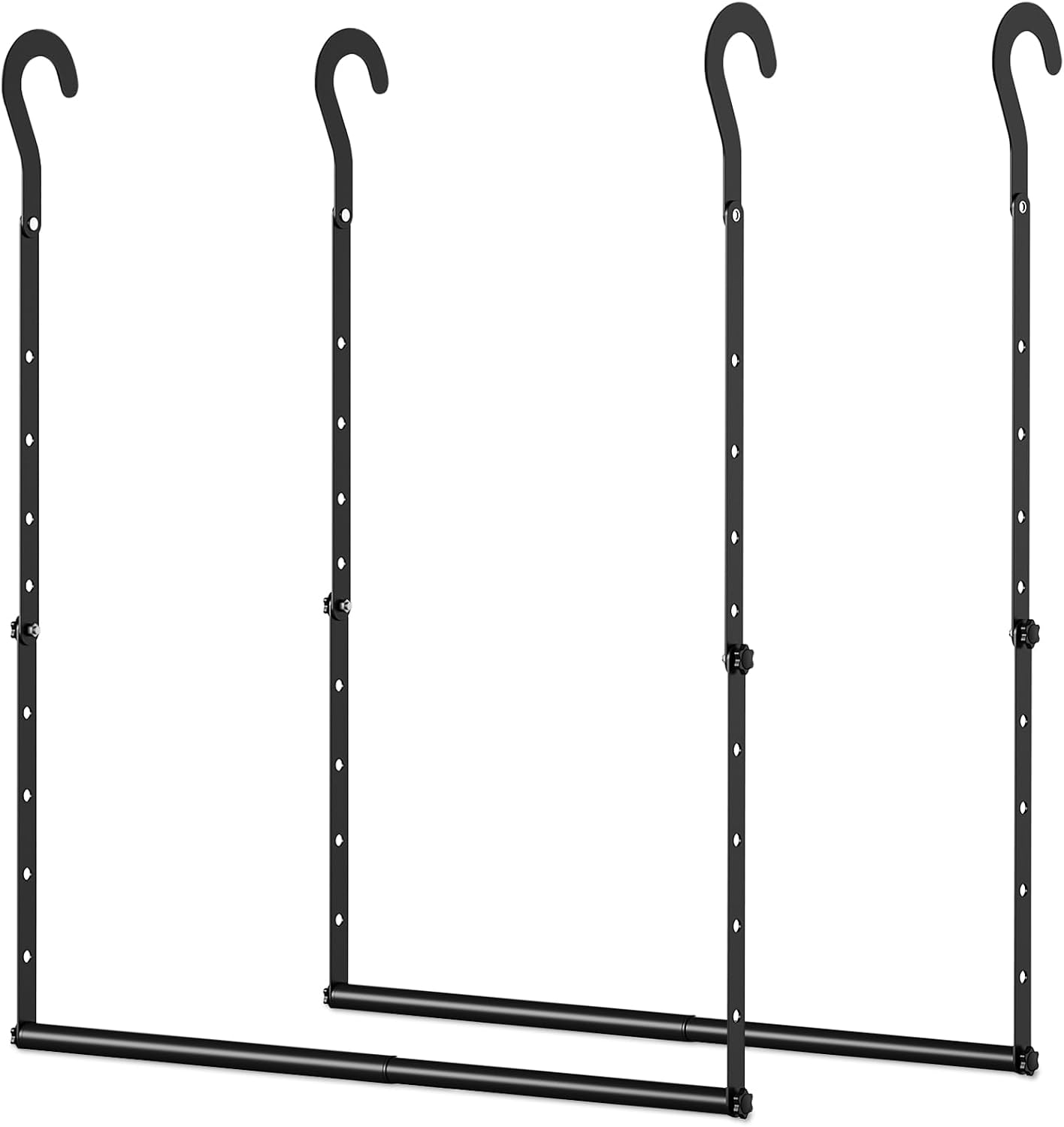 Aldernest Adjustable Closet Rod for Hanging Clothes 2Pack Hanging Closet Rod Extender, 0.8 kg