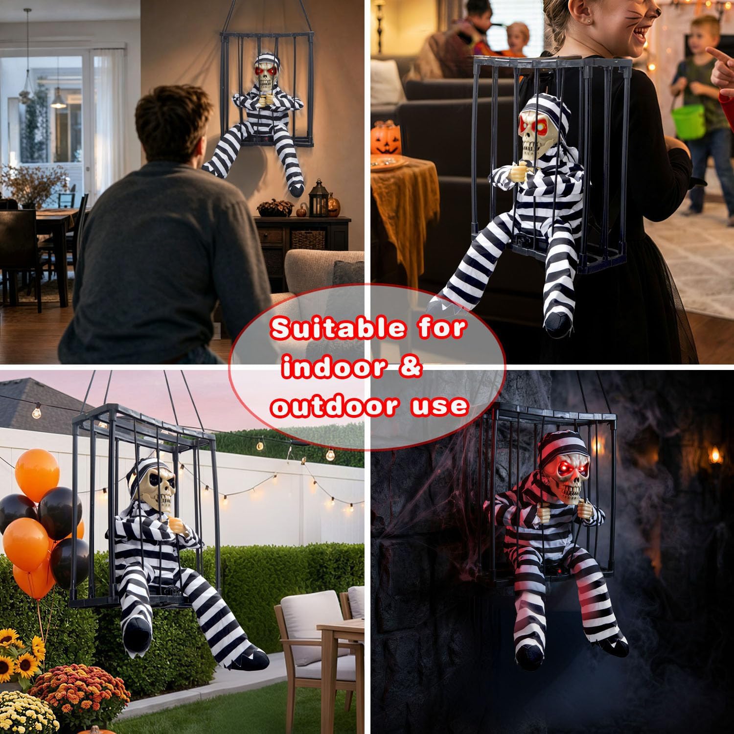 Aldernest Animated Hanging Decoration with Infrared Sensor, Stripe