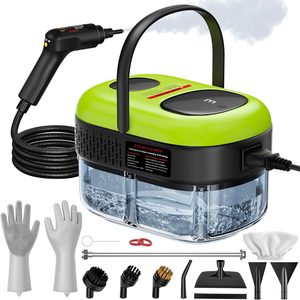 Havenrook Steam Cleaner for Home Cleaning: 3-Level Control Portable Handheld Steamer, Green