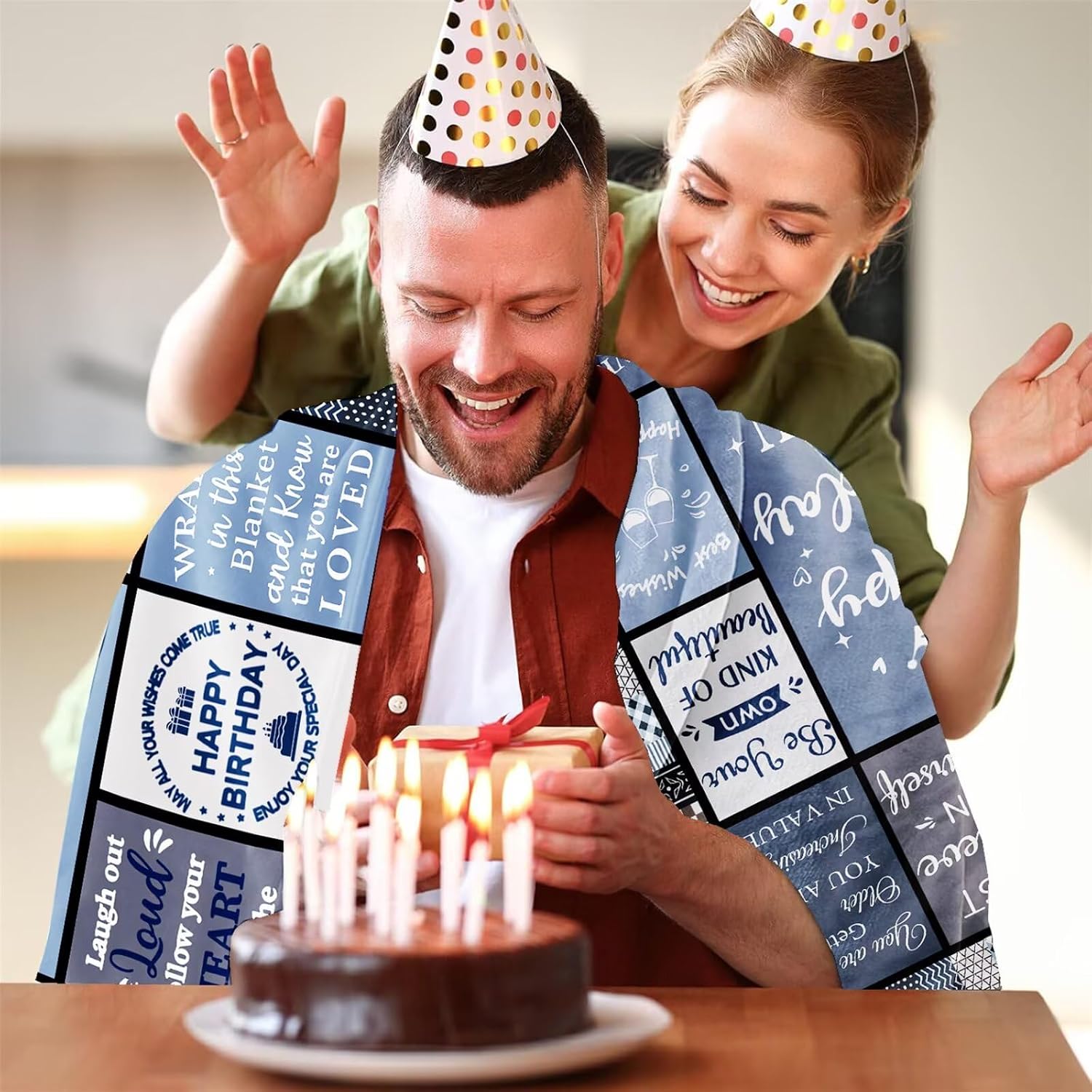 Ashenby 21st Birthday Gifts Blanket for Her Him 60"X50"