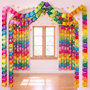 Ashenby 800 Sheet Colorful Paper Chain, 3.2 x 10.8 Inches, Bright Color
