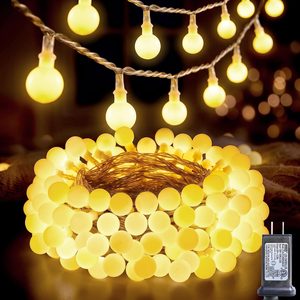 LumeraHome 33FT Globe String Lights for Indoor Bedroom Connectable, Warm White