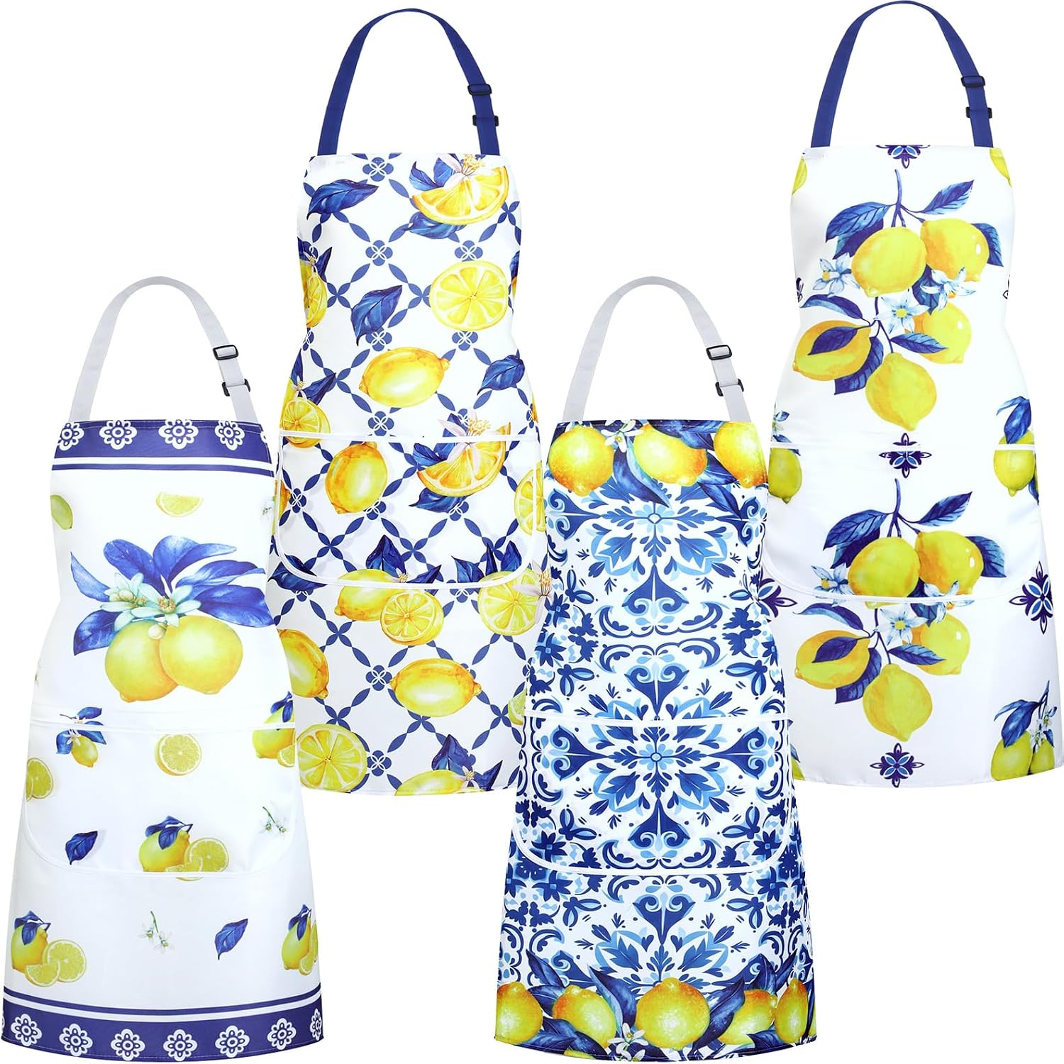 Ashenby 4 Pcs Italian Amalfi Coast Lemons Apron Gifts