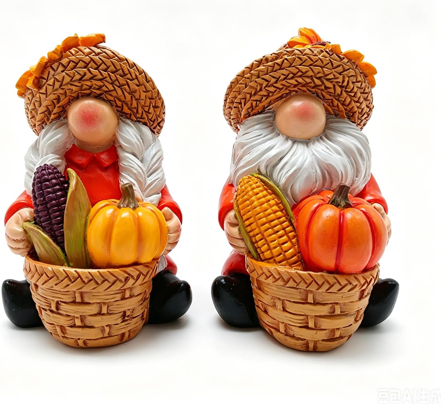 Birchmont Fall Thanksgiving gnomes Decorations for Home - gnomes for Indoor outdoor, Fall Gnomes Decorations, 2 Count