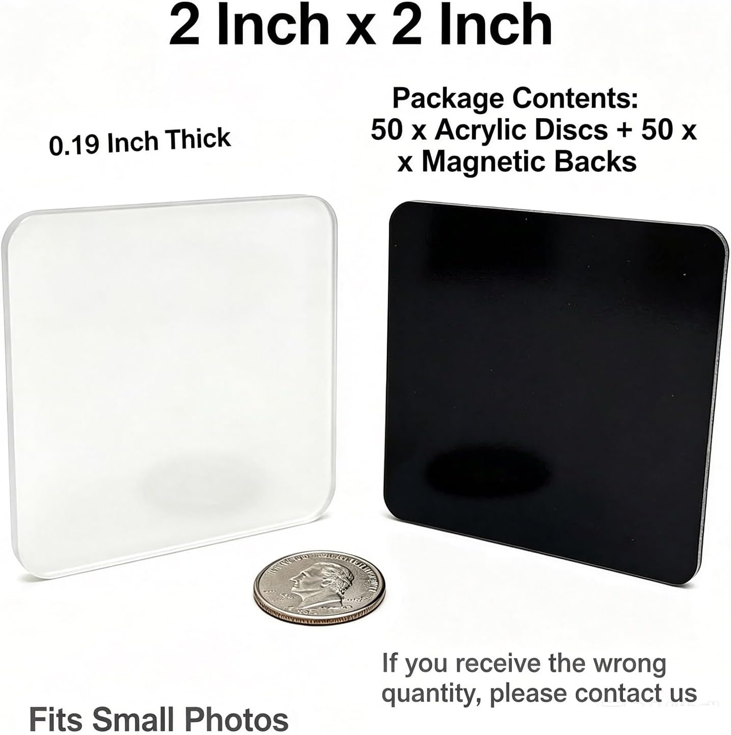 Aldernest DIY Fridge Magnet Making Kit-50 Sets, 0.05 kg, 2 inches, White