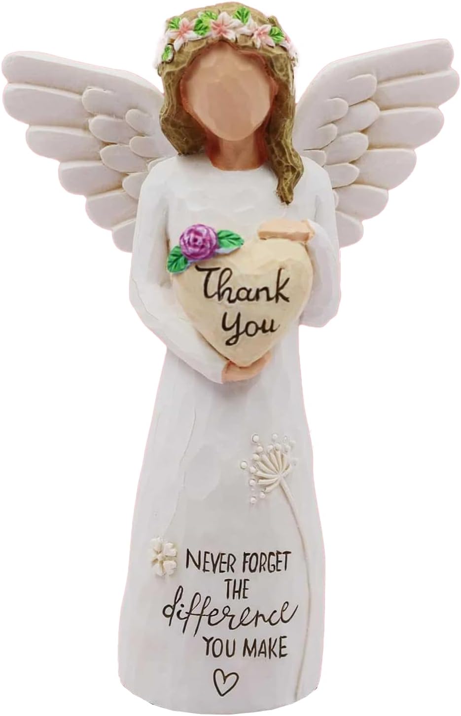 Rowanmere Thank You Gifts for Women, Thank you Angel Figurine, Appreciation Gifts, Standard, Purple