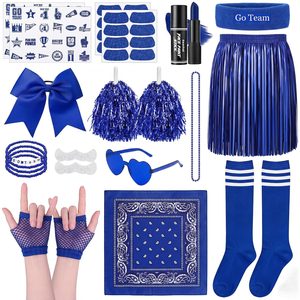 VelloHome Blue Spirit Wear Girls, 73 Pcs Fun Spirit Day Accessories